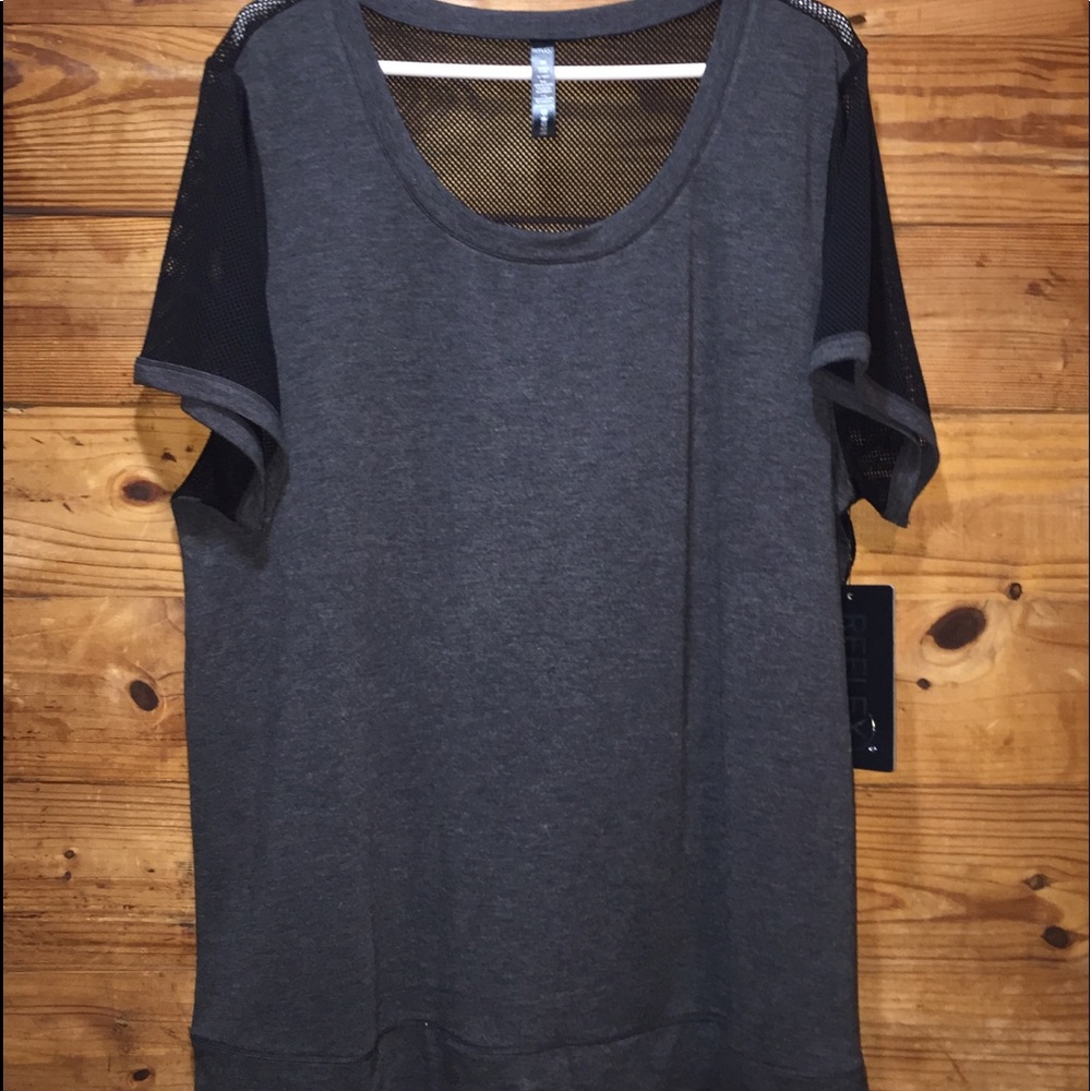 REFLEX BLACK MESH T-SHIRT 2X 1X
